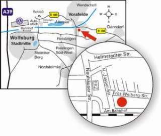 Straßenplan zum Seniorenzentrum des DRK in Vorsfelde