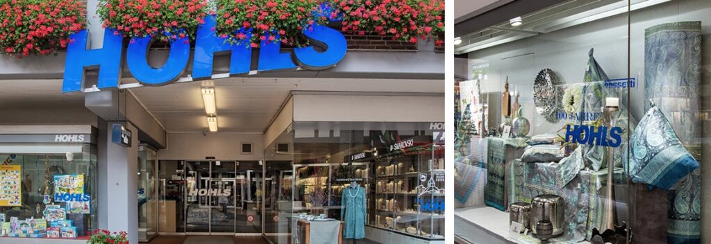 Eingang und Schaufenster sowie Auslage Hohls Vorsfelde